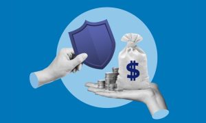 Conceptual Collage of Security in Exchange for Money