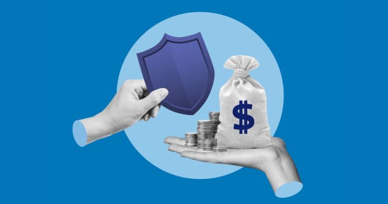 Conceptual Collage of Security in Exchange for Money