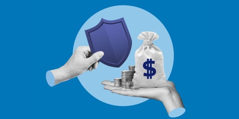 Conceptual Collage of Security in Exchange for Money