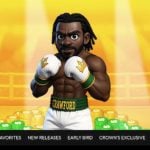 Screen Shot of Boxer Crawford As Main Character Crown Coins Online Slot Game