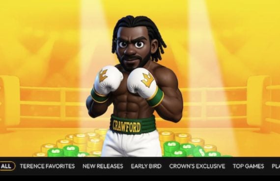Screen Shot of Boxer Crawford As Main Character Crown Coins Online Slot Game