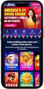 Dara Casino Cell Phone Image with New Logo Sept25