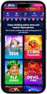Dara Casino Thrilling Online Slots Cell Phone Image