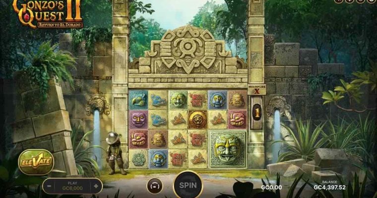 Gonzo's Quest 2 entry view at Crown Coins Casino