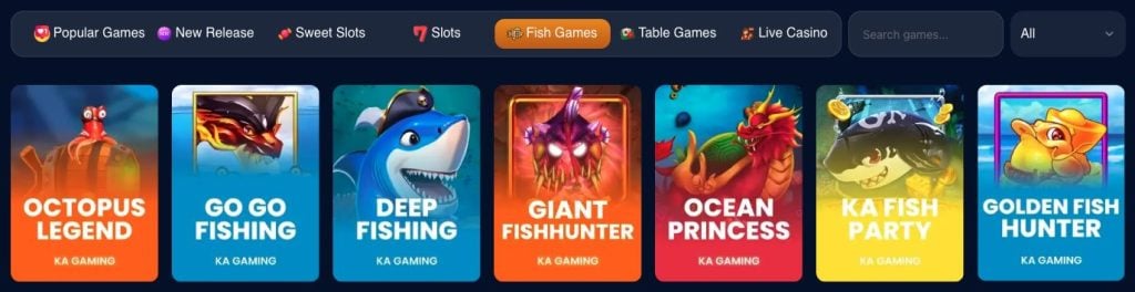 SpeedSweeps fish games