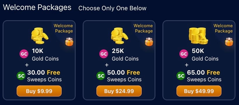 SpeedSweeps first purchase bonuses