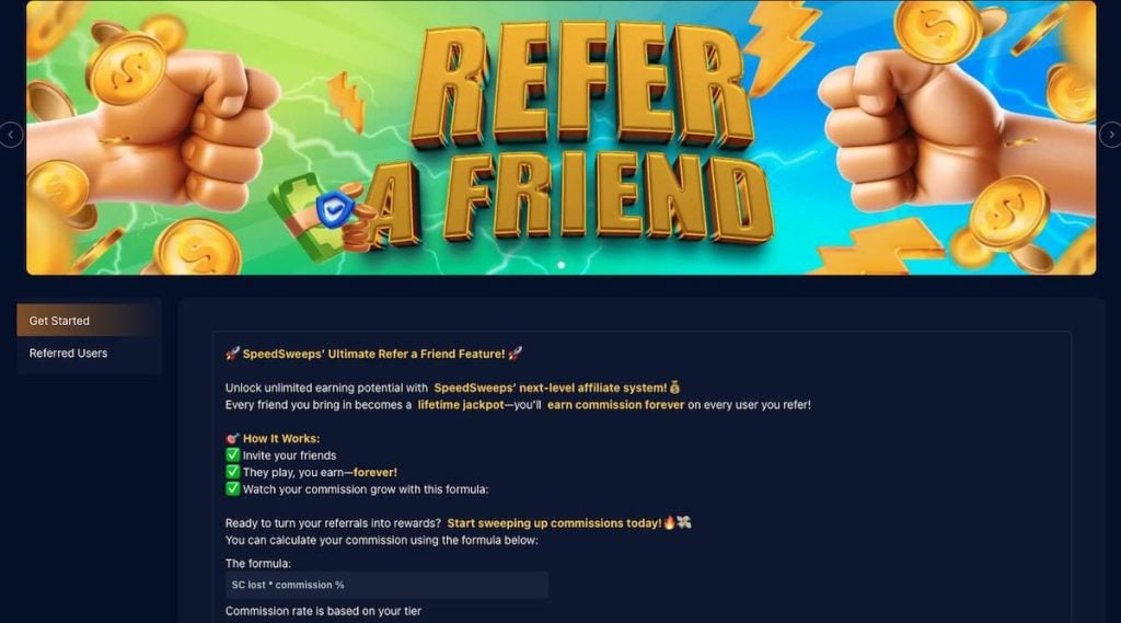 speedsweeps refer a friend