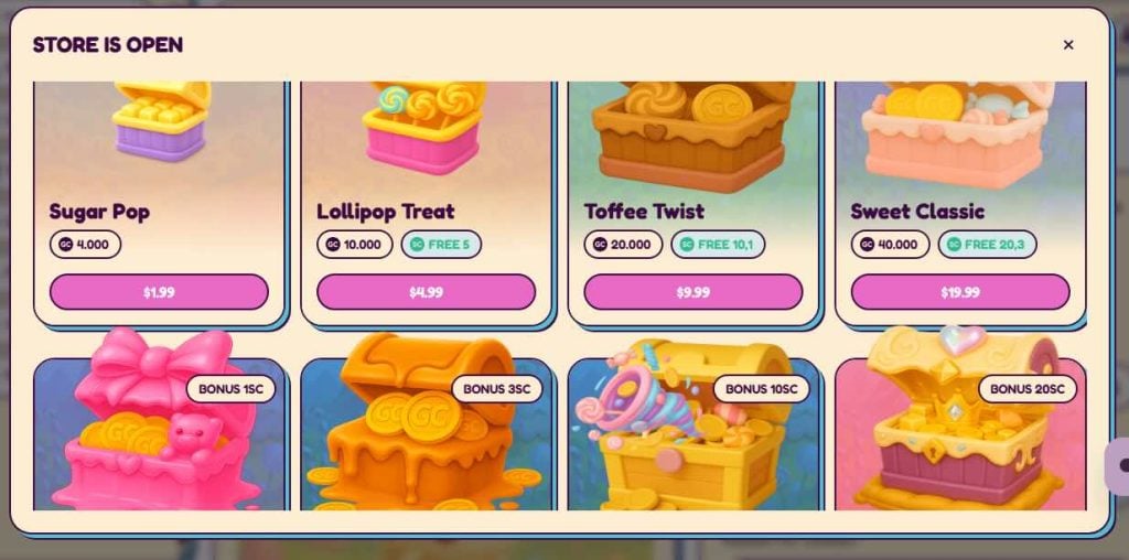 Sweet Sweeps Coin store