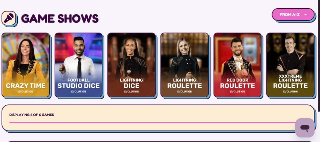 Sweet Sweeps Gameshows