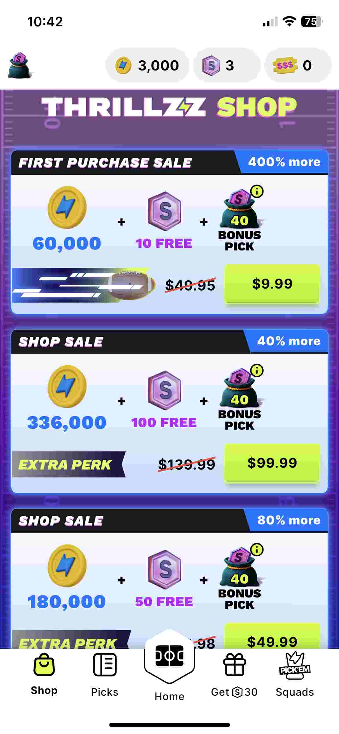 Thrillzz Coin Store