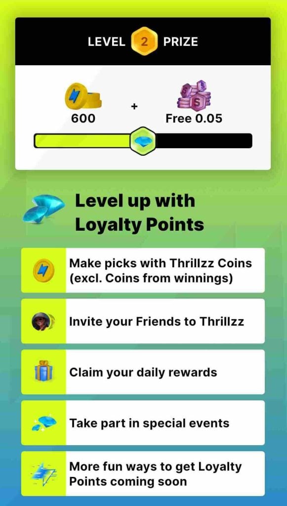 Thrillzz level 2 prize
