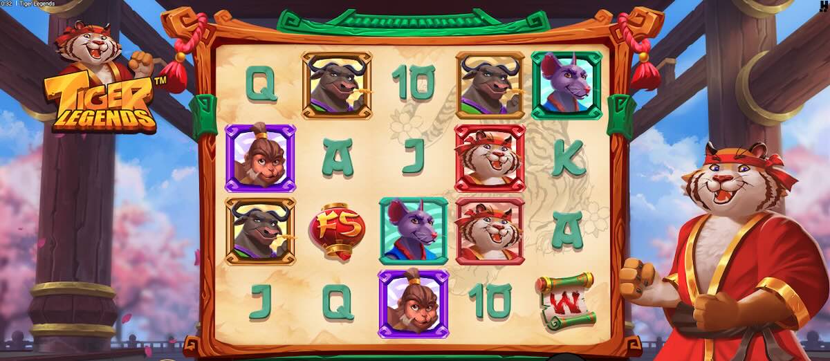 Tiger Legends standard spins
