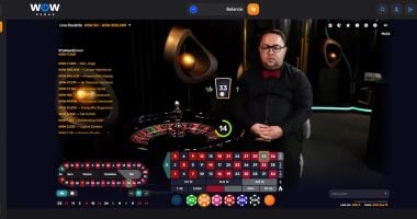 WOW Vegas Live Dealer Auto Roulette Desktop