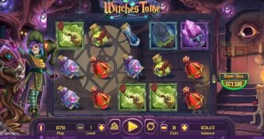 Witches Tome slot my first spin