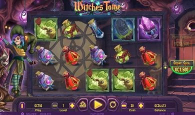 Witches Tome slot my first spin