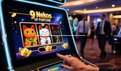 9 Nekos of Fortune With Japanese Cats Displayed On Slot Machine