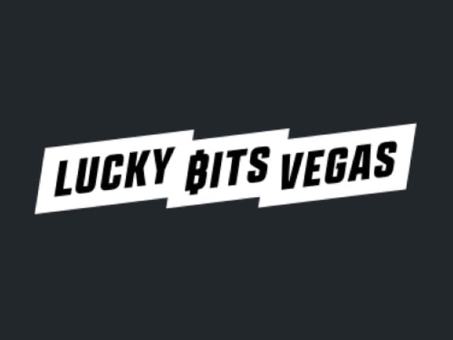 Logo for LuckyBitsVegas, a crypto sweeps casino. Logo