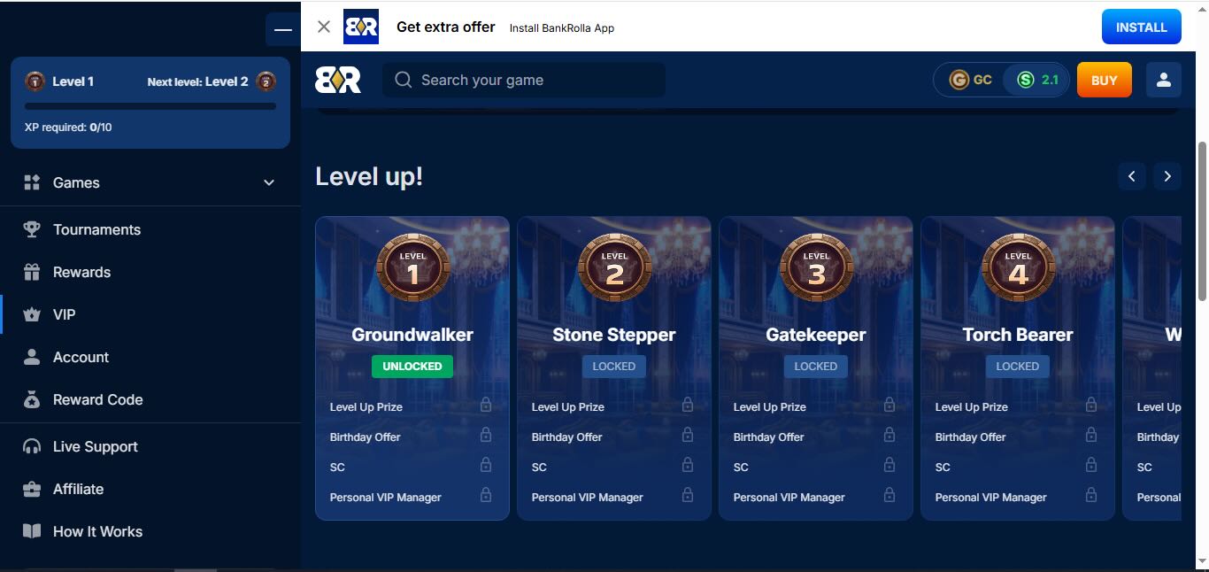 BankRolla VIP program