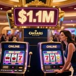 Sign Displays $1.1M Win Over Two Slot Games Inside Casino