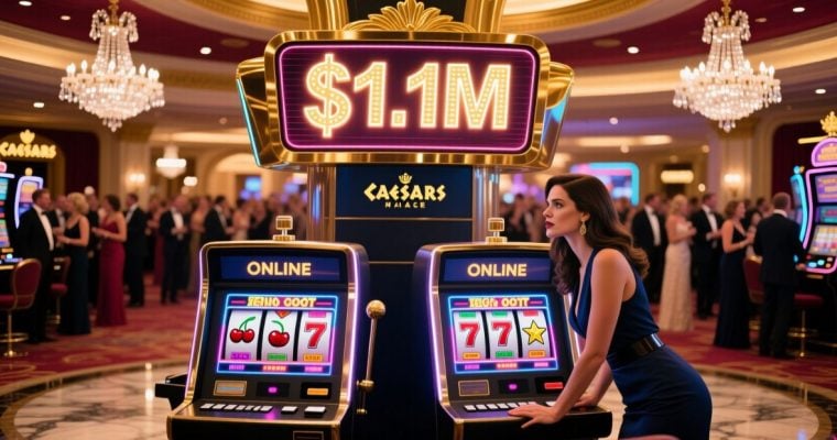 Sign Displays $1.1M Win Over Two Slot Games Inside Casino