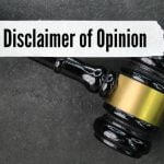 Disclaimer of Opinion Phrase Above Judge's Gavel