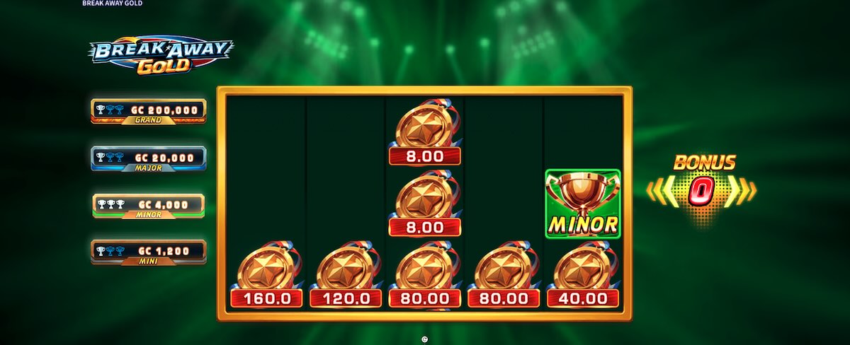 Break Away Gold bonus features