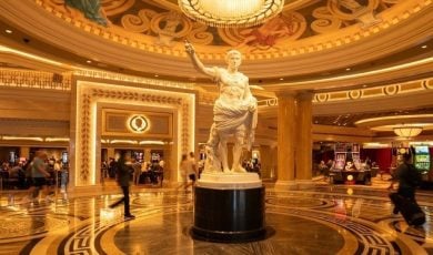Caesars optimistic that travelers will return to Las Vegas.