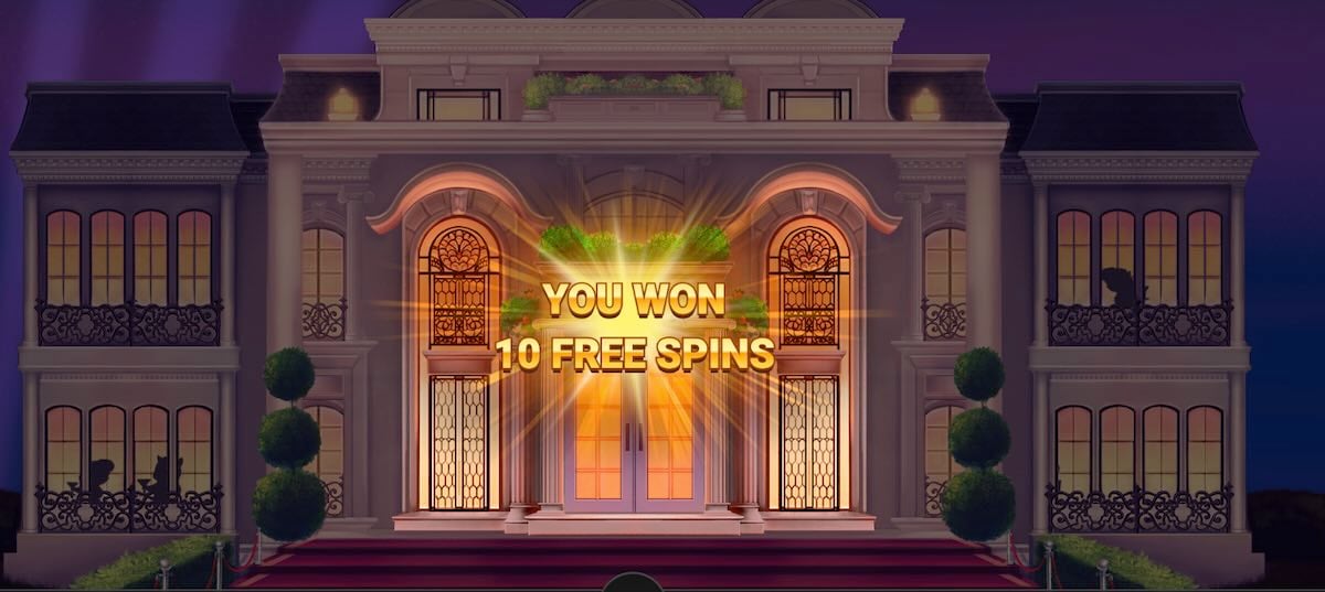 The Great Pigsby free spins screen