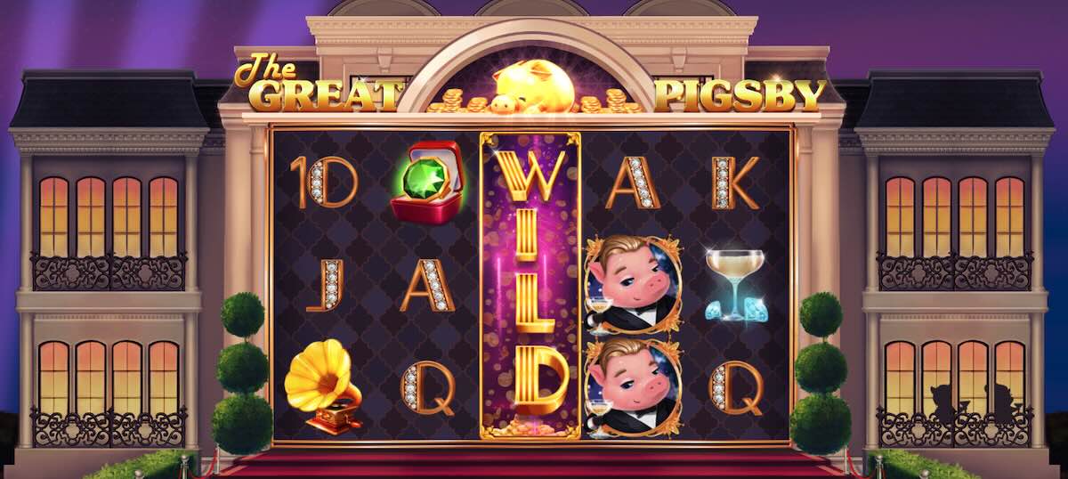 The Great Pigsby wild symbol on the reels