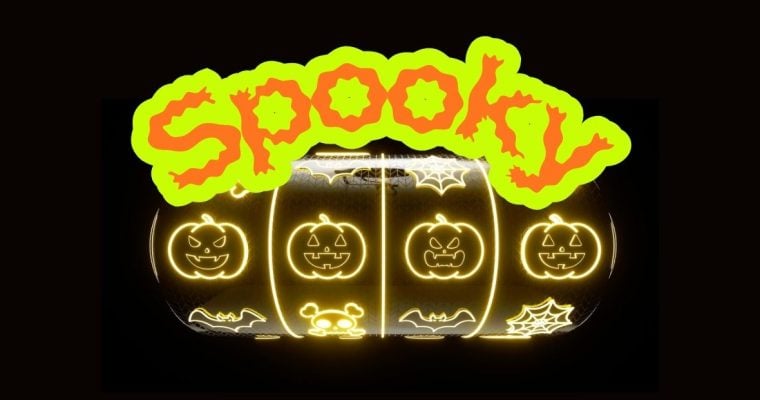 "Spooky" Over Slots Reel with Halloween-Themed Icons