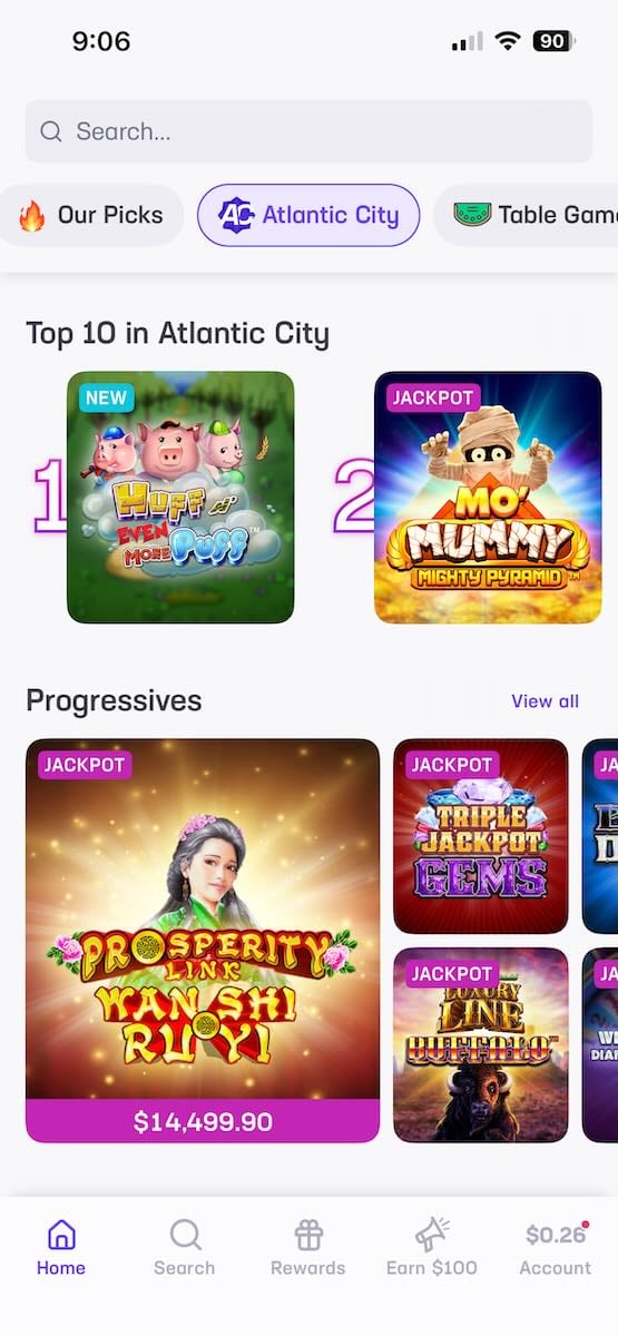 Hard Rock Bet casino games