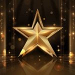 Gold Star & Gold Lights