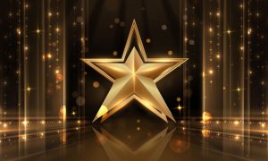 Gold Star & Gold Lights