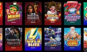 Microgaming slots (labeled M2Play) at McLuck Casino