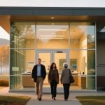 Conceptual Image of People Outside a New Treatment Facility In North Carolina