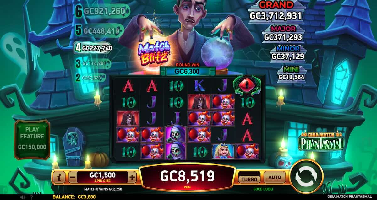 Giga Match Phantasmal clown symbol win