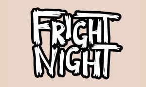 Halloween-themed Font Spells Fright Night in Black/White