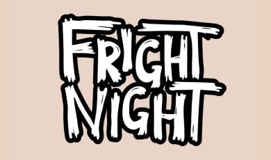 Halloween-themed Font Spells Fright Night in Black/White