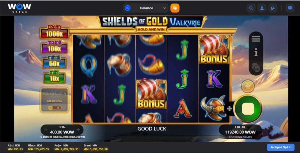 Shield of Gold Valkyrie Bonus Gameplay