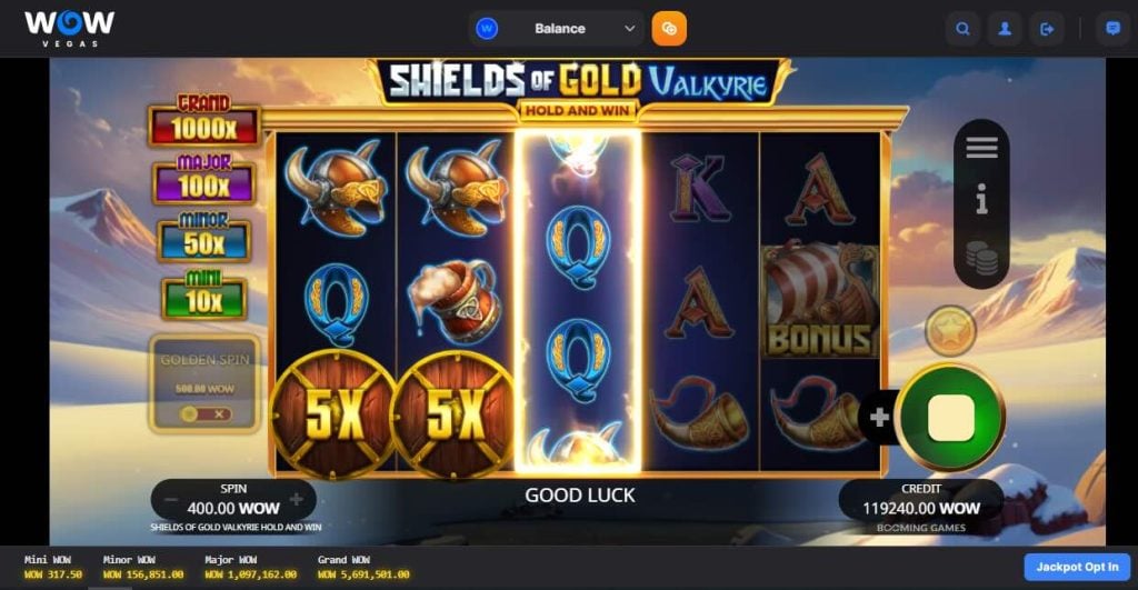 Shields of Gold Valkyrie multipliers