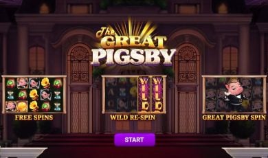The Great Pigsby launch screen