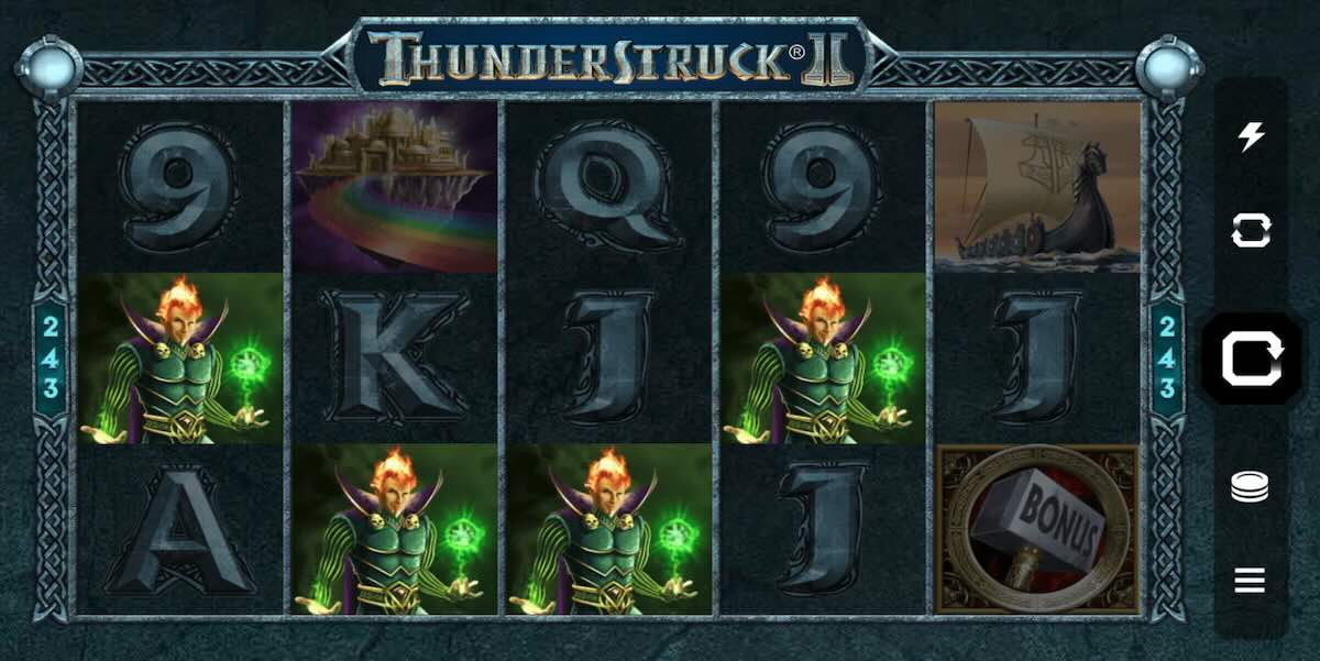 ThunderStruck II loki wins