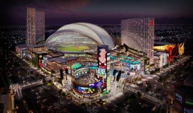 Bally's Las Vegas takes shape.