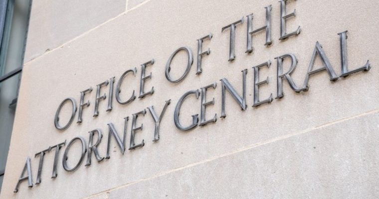 Sign On Building Exterior Reads "Office of the Attorney General"