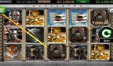 Gladiator slot win with maces