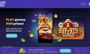 Golden Heart Games sign-up page