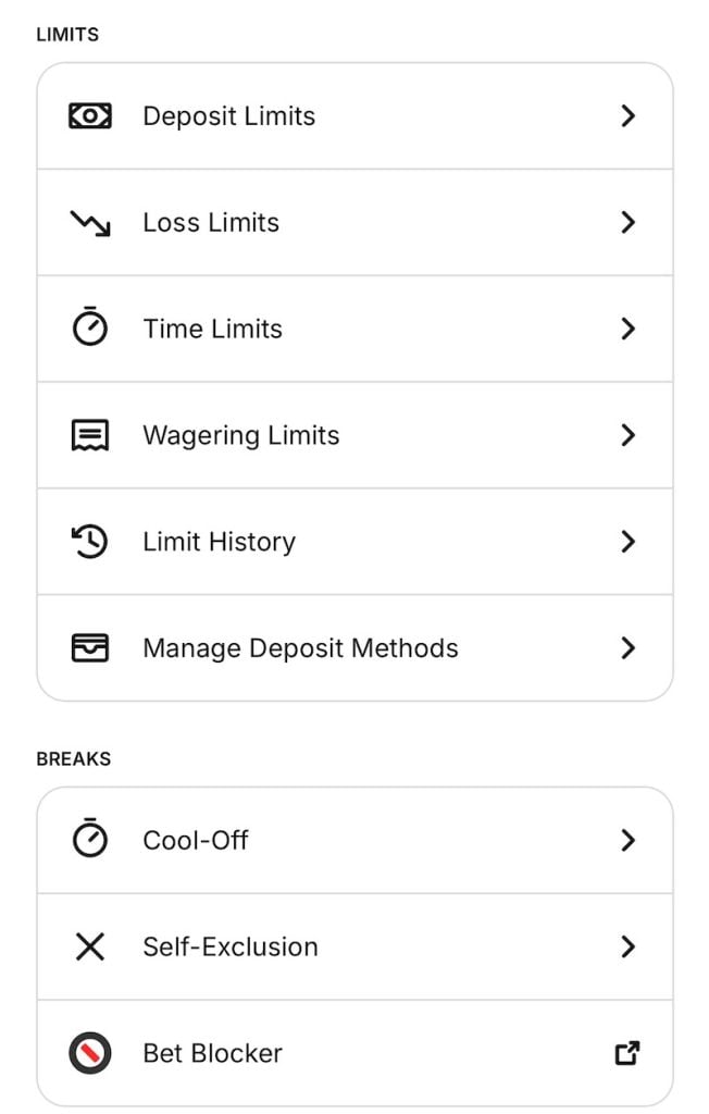 Golden Nugget casino responsible gaming measures