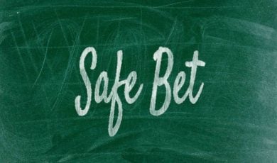 White Writing Says Safe Bet on Green Chalk Board