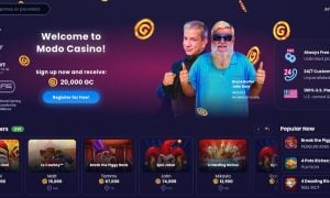 Modo Casino sign-up page