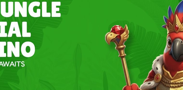 Sweep Jungle Casino branding with parrot